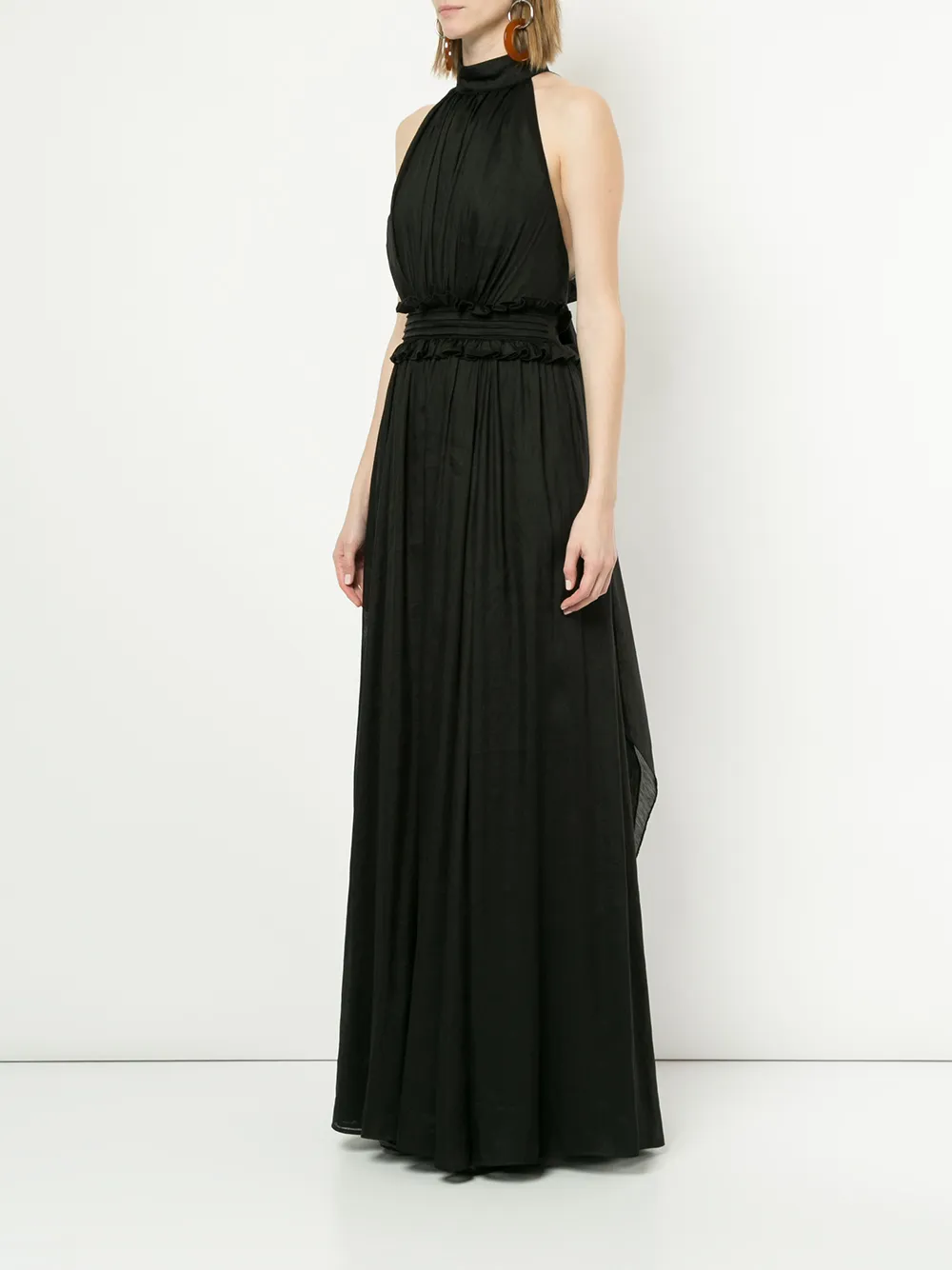 ruched cocktail dress