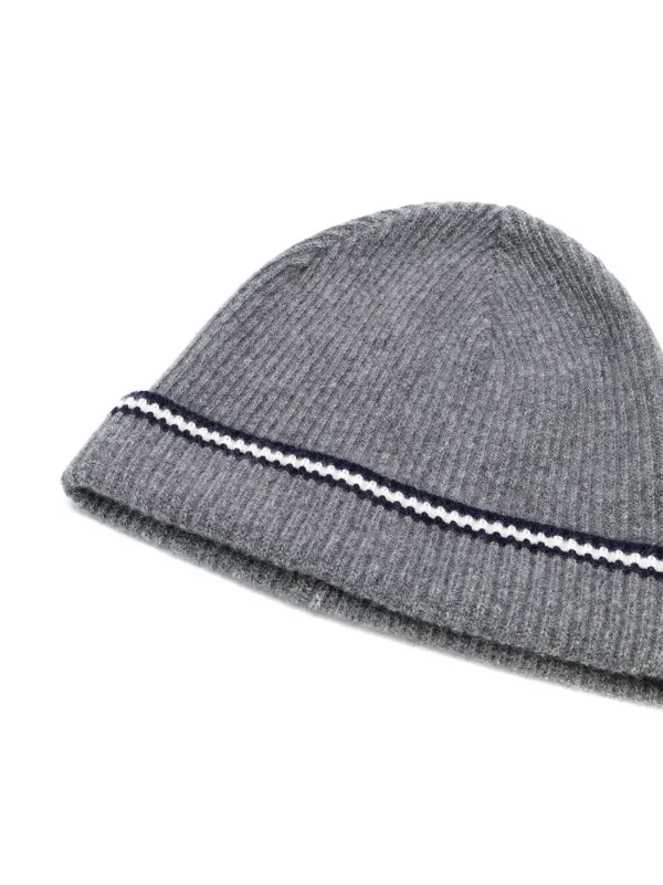 BALLY グレー ニット帽 ONE SIZE Bally Bally Stripe Beanie | Grey | FARFETCH RO