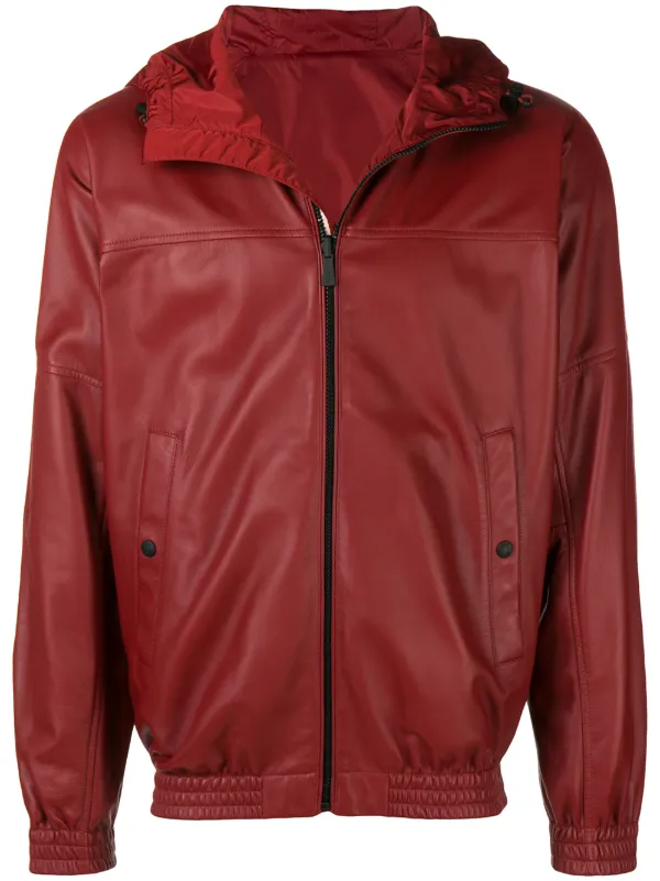 Bally Reversible Leather Hooded Jacket 2 375 Aw18