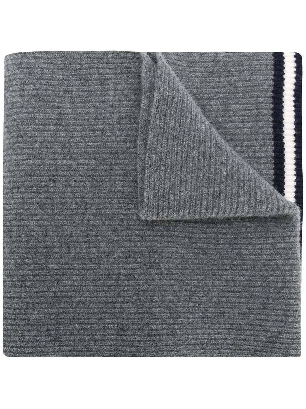 

Bally ribbed knit scarf - Gris
