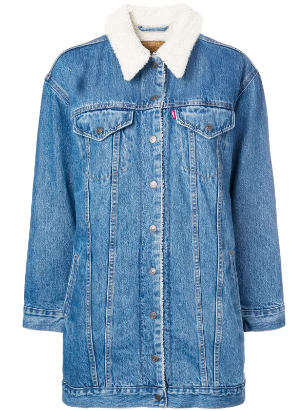 levi's longline denim jacket