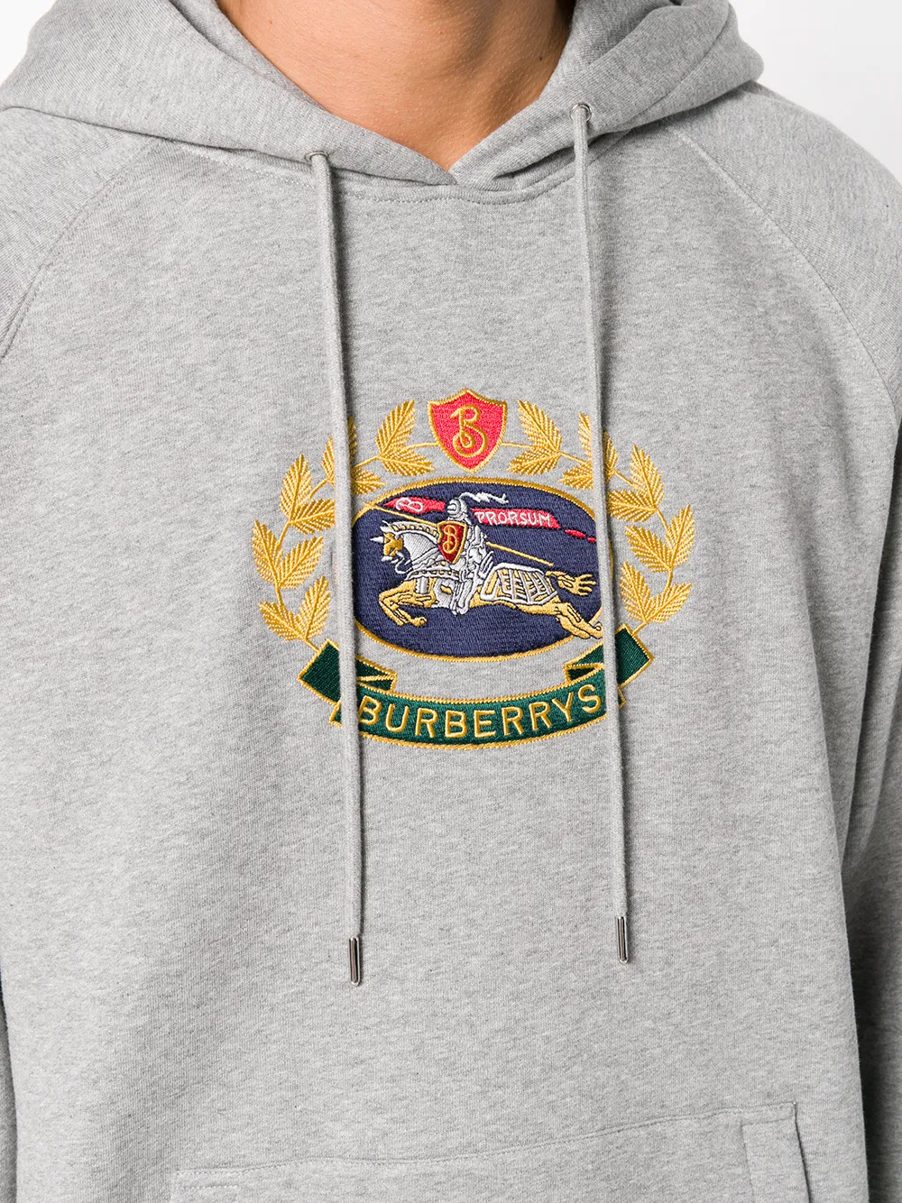 Embroidered archive logo jersey sweatshirt hotsell