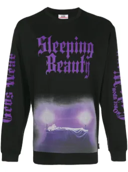 Sleeping Beauty印花全棉套头衫