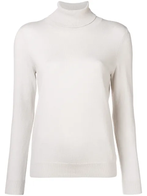 N•PEAL N.PEAL TURTLE NECK JUMPER - NEUTRALS