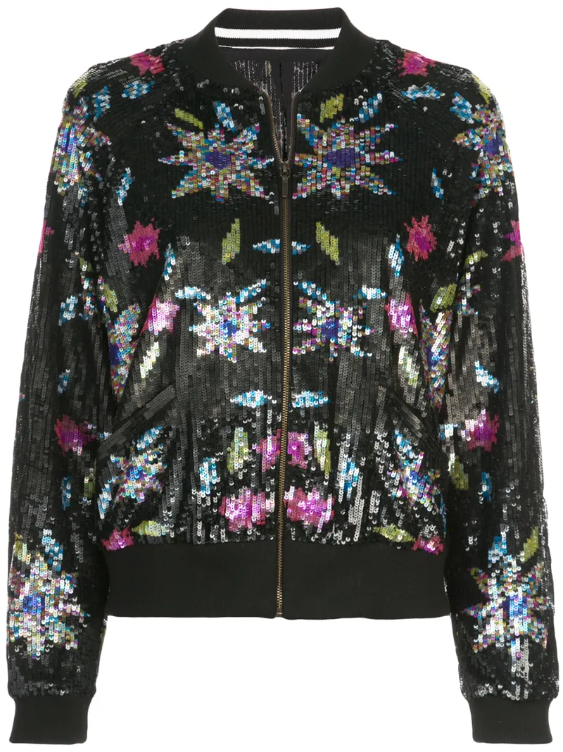 Dahlia sequined bomber jacket Nicole Miller