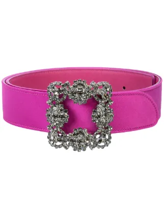 manolo blahnik belt pink