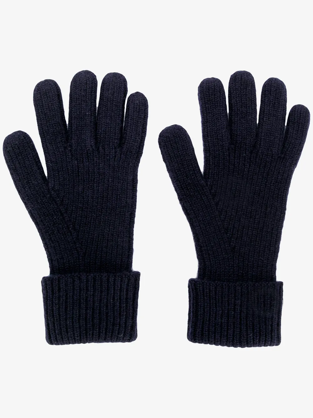 N.Peal ribbed knitted gloves | Blue | Image 1