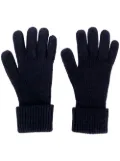 N.Peal ribbed knitted gloves - Blue