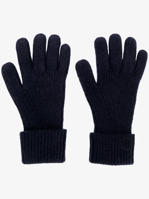 N.Peal ribbed knitted gloves