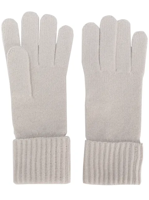 N.Peal ribbed gloves