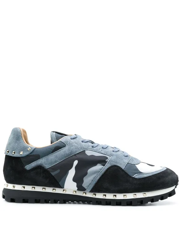 camo rockrunner sneaker valentino garavani