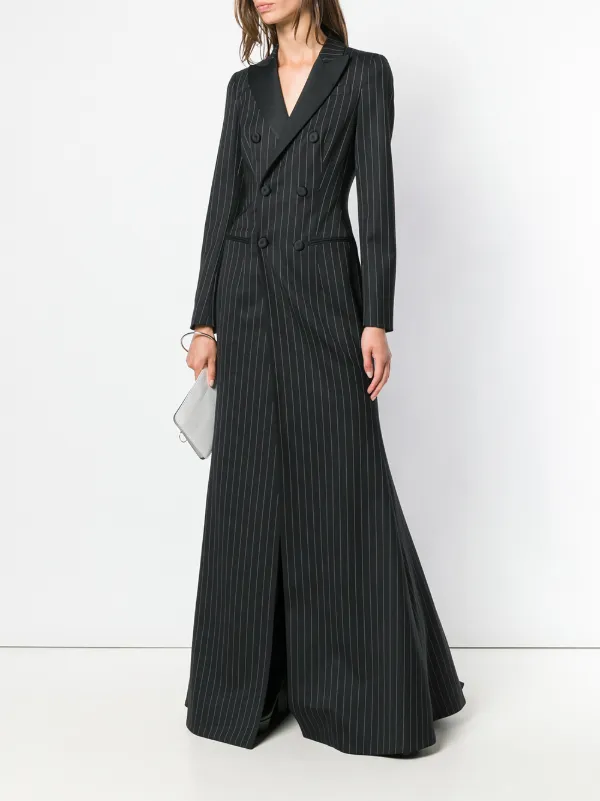 Moschino Krijtstreep Jurk Met Dubbele Rij Knopen Farfetch