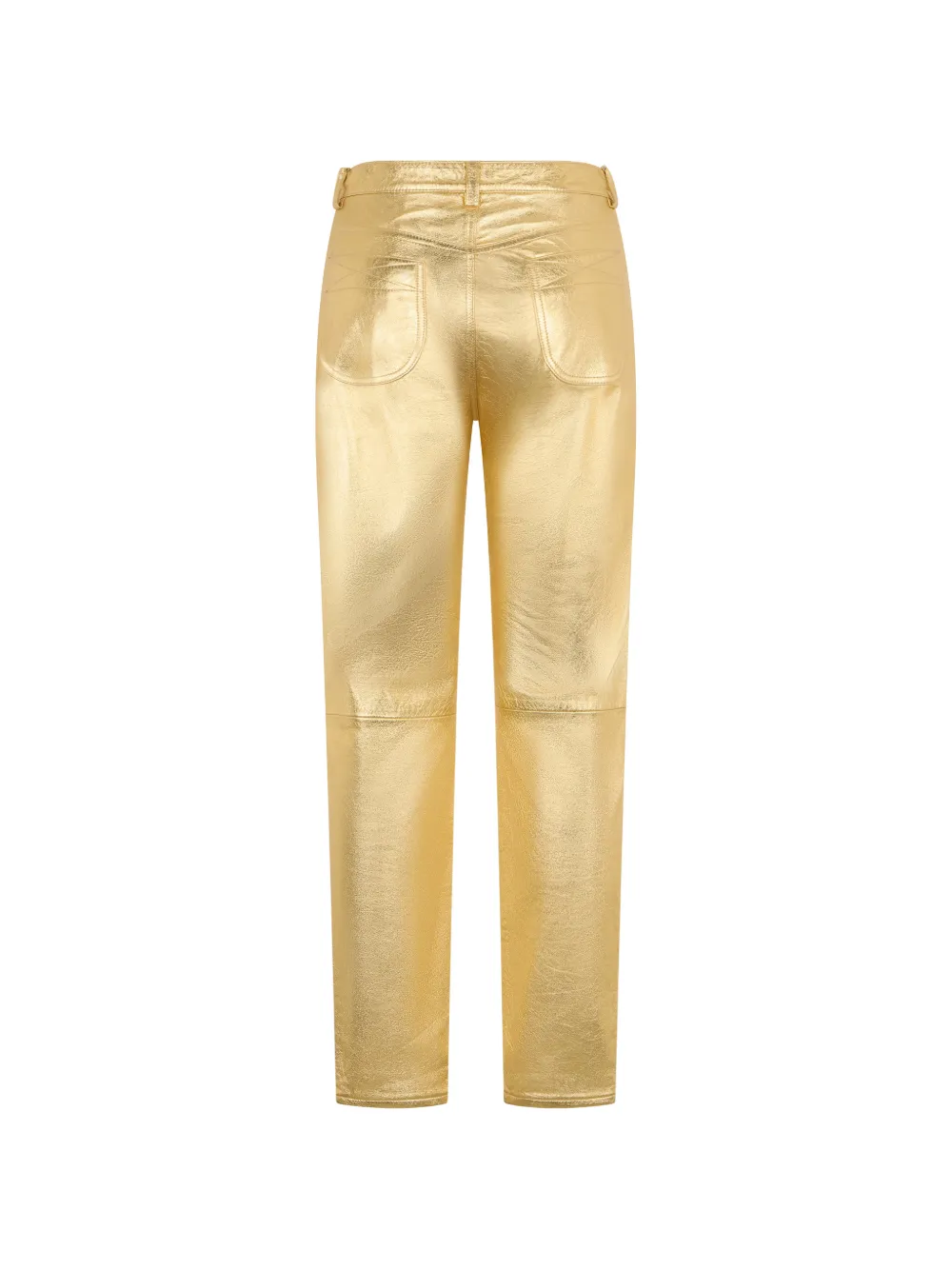 Leather Button Trousers