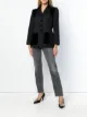 الصورة 2 من Yves Saint Laurent Pre-Owned جاكيت بشرائط بملمس مميز