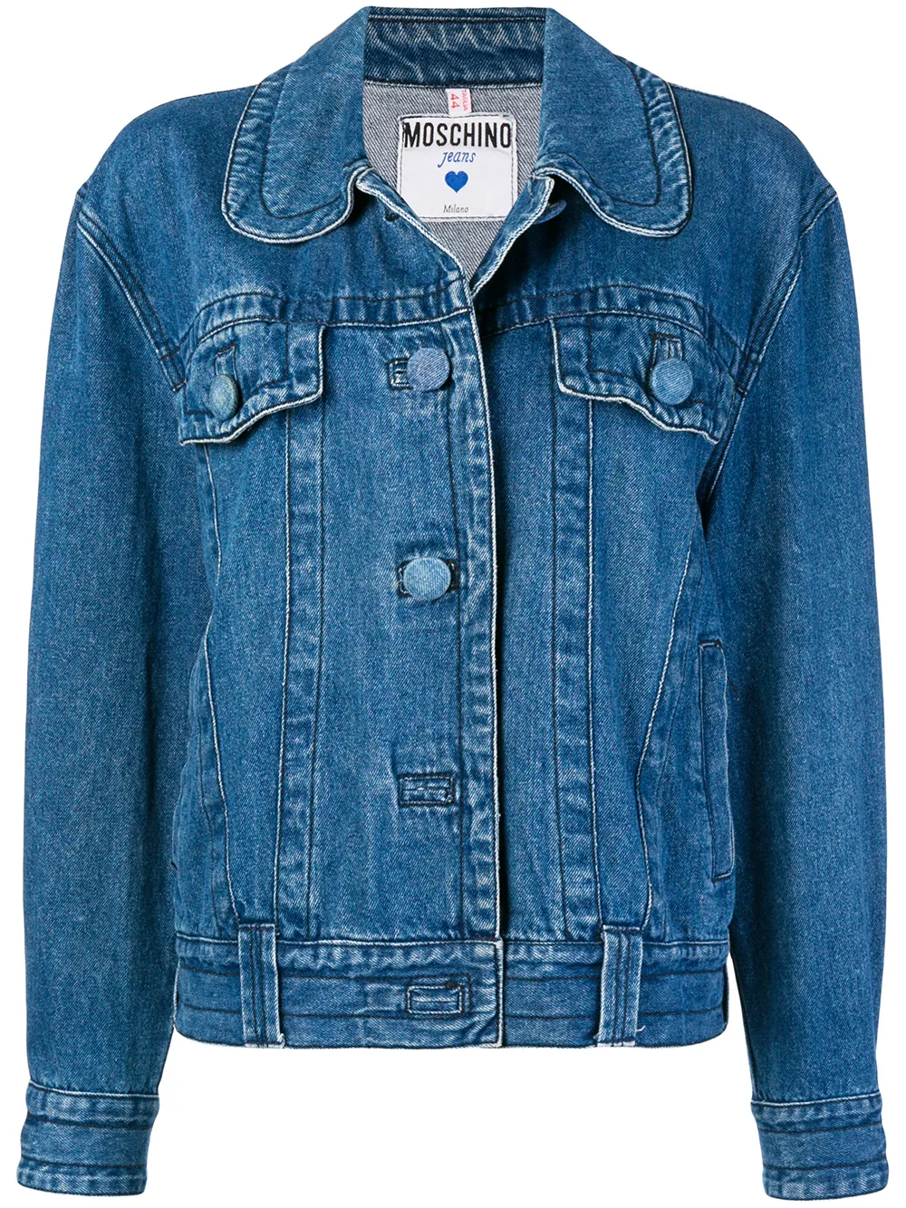 

Moschino Pre-Owned chamarra de mezclilla - Azul