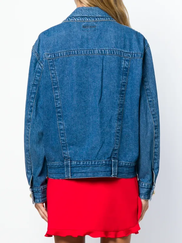 Shop blue Moschino Pre-Owned round 