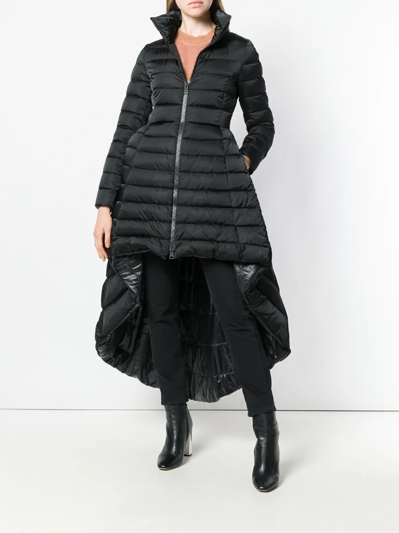 high low puffer coat