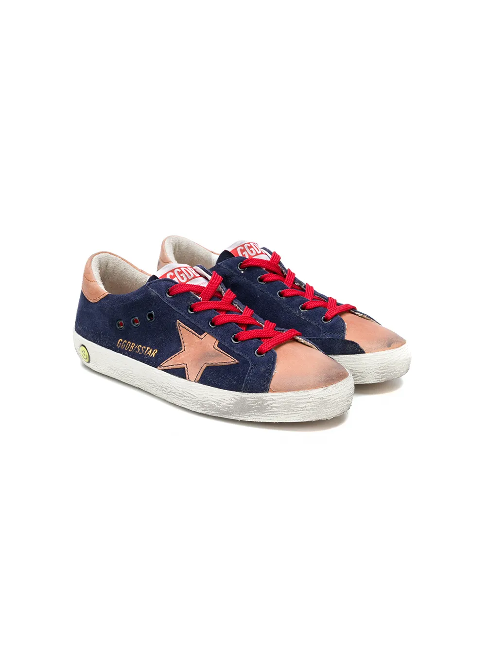 

Golden Goose Kids tenis Superstar - Azul