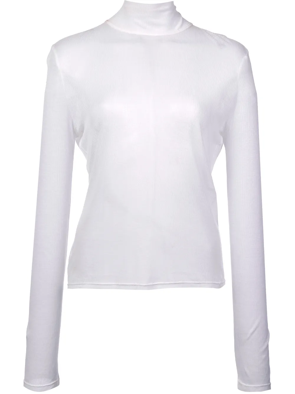 white thin turtleneck