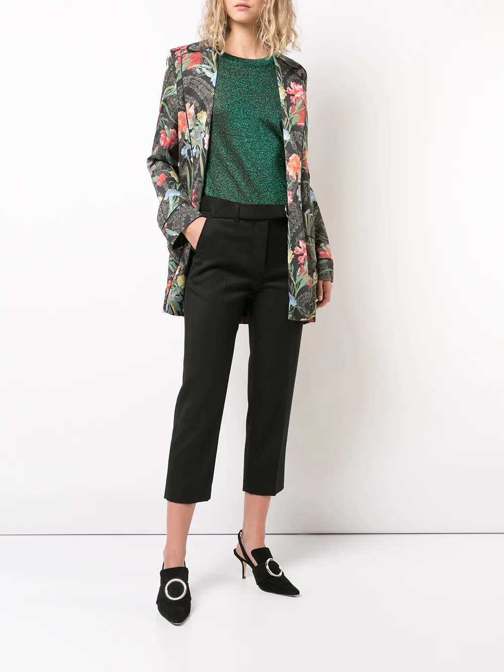 Off-White floral belted jacket | Blazers | Image 2