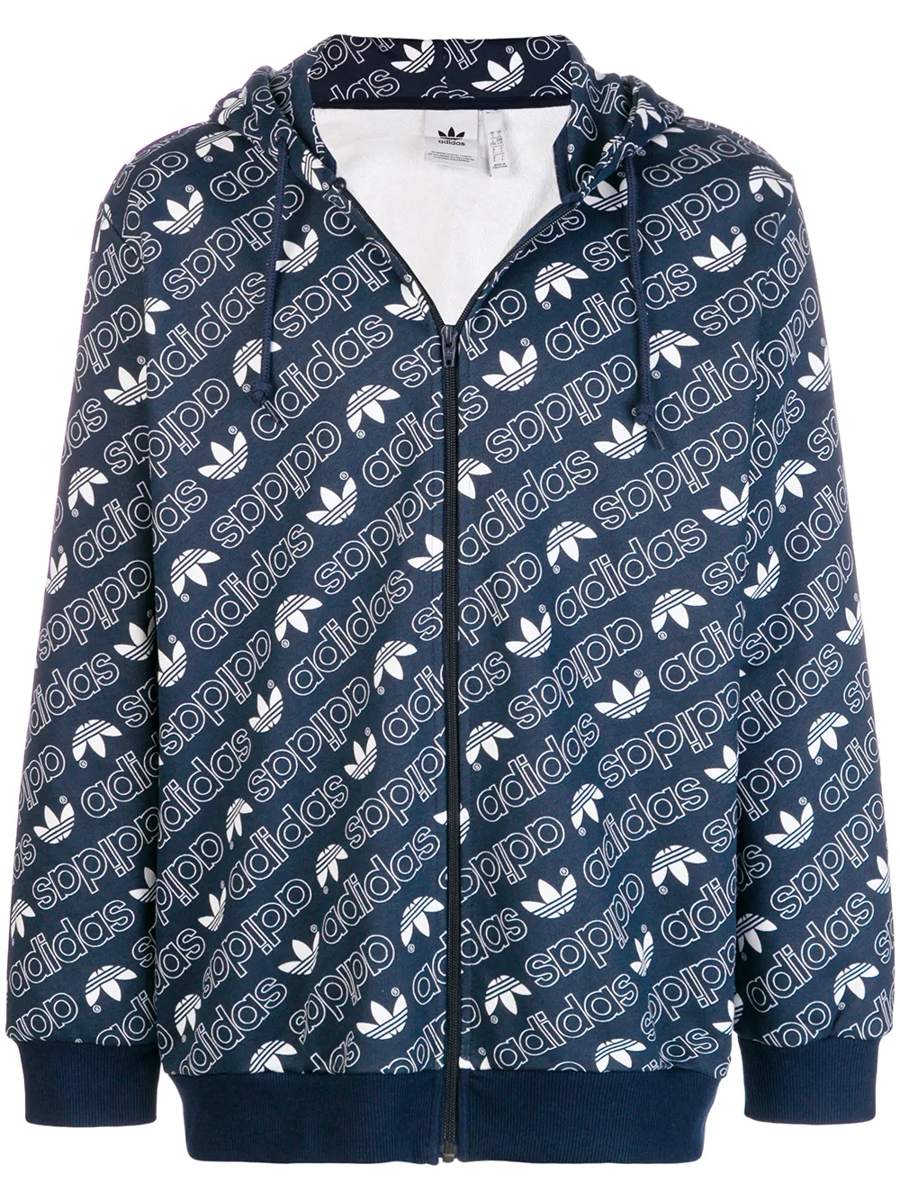 Adidas hoodie met rits Blauw