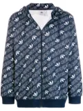 adidas zip front hoodie - Blue
