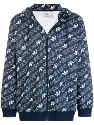 Adidas Zip Front Hoodie Farfetch