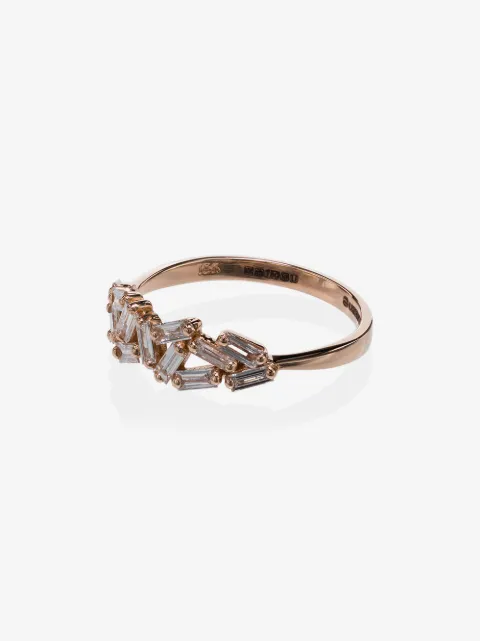 Suzanne Kalan chevron diamond-embellished ring