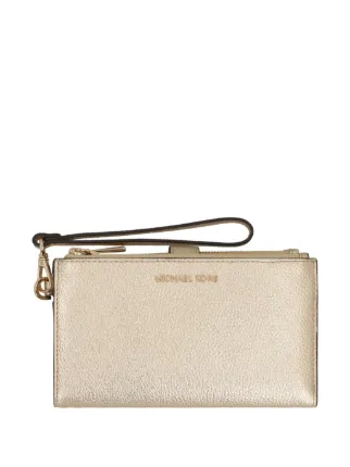 Michael Michael Kors Adele Double Zip Wristlet | Gold | FARFETCH