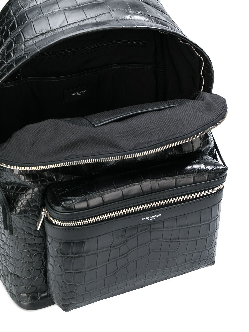 YSL City Backpack Crocodile Embossed Leather - Kaialux