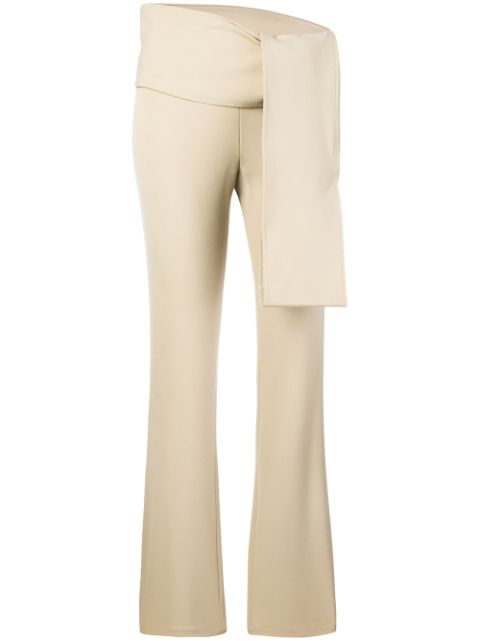 Romeo Gigli Pre-Owned knot detail slim-fit trousers