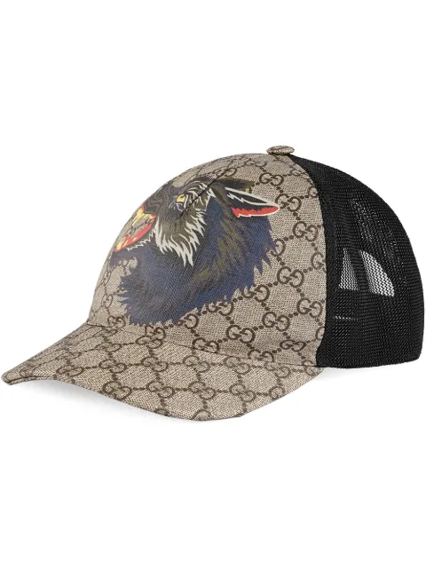 gg supreme baseball hat with wolf