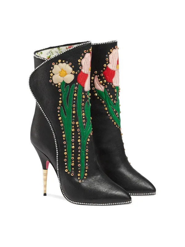 Gucci cheap flower boots