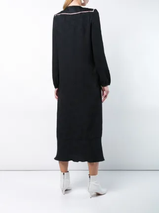 longsleeved flared maxi dress展示图