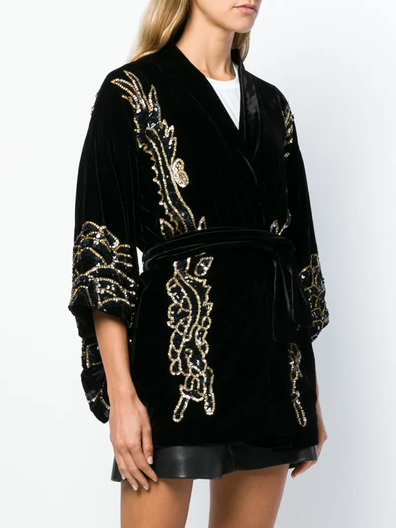p a r o s h sequin embellished velvet jacket modesens p a r o s h sequin embellished velvet jacket modesens