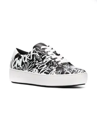 graffiti print sneakers展示图