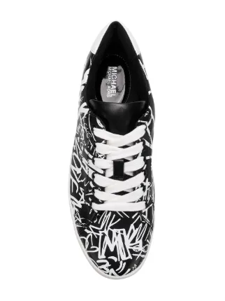 graffiti print sneakers展示图