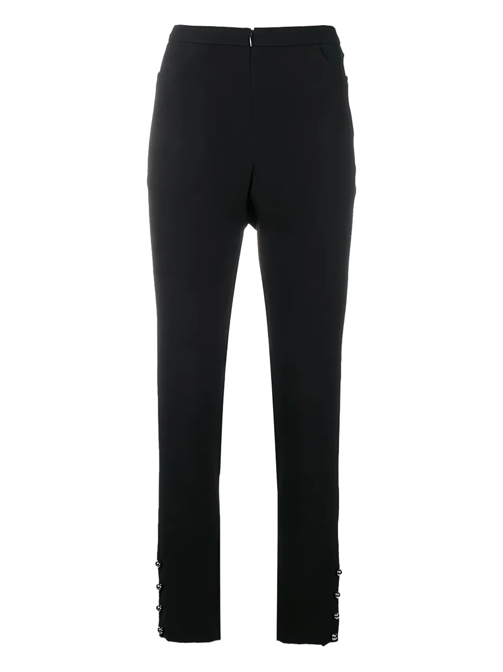 CHANEL Pre-Owned high waist tailored trousers - Noir