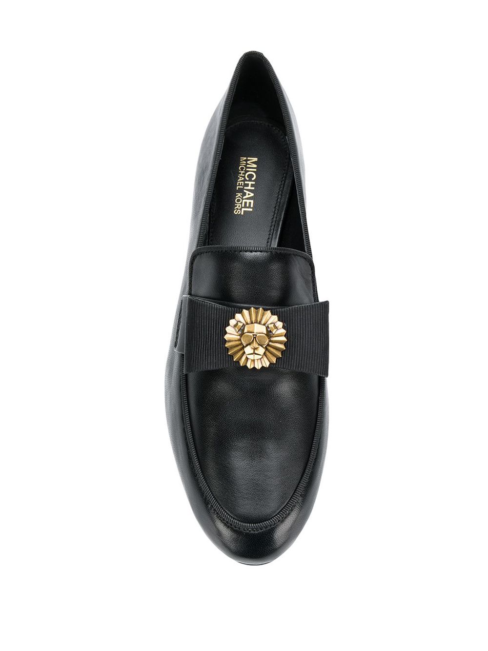 фото Michael Michael Kors lion plaque loafers