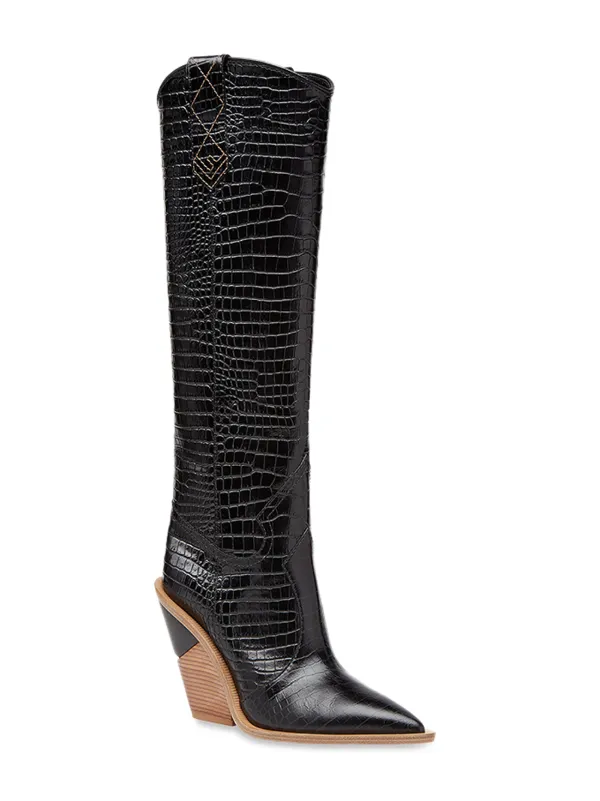 fendi black cowboy boots