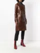 Missoni leather trench coat
