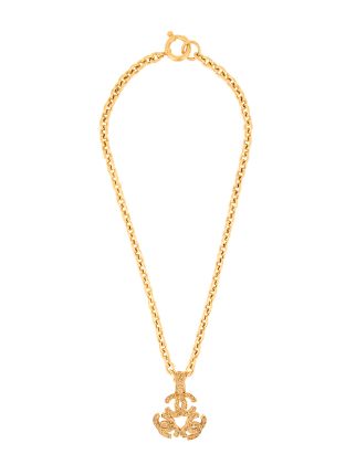 CHANEL Pre-Owned 1994 CC Logo Long Necklace - Farfetch