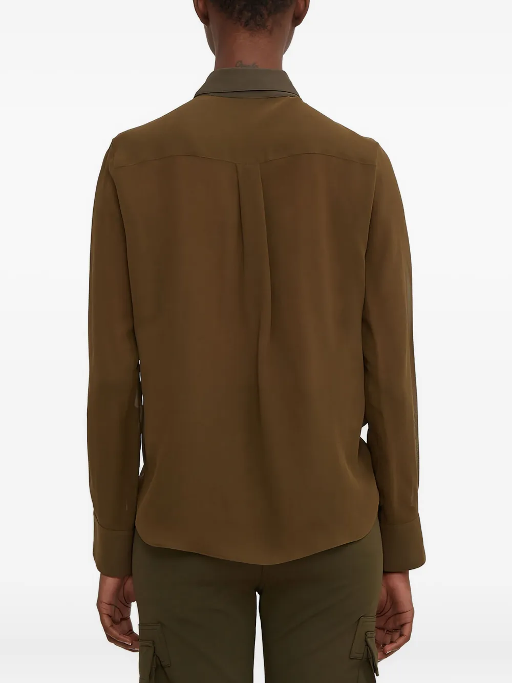 Altuzarra dichtgeknoopte blouse Groen