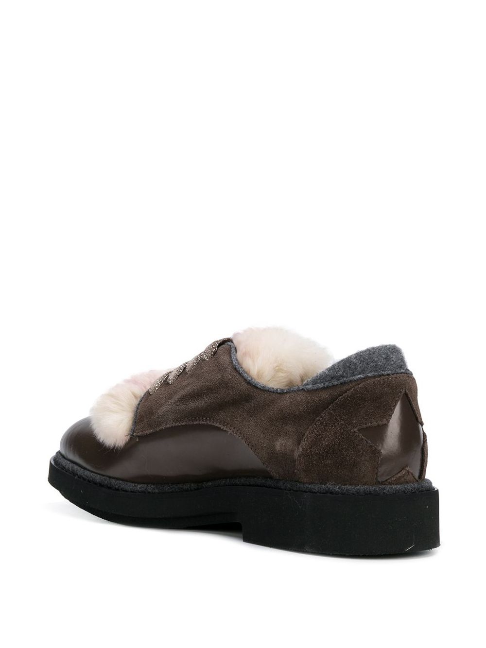 фото Lorena Antoniazzi fur-trimmed shoes