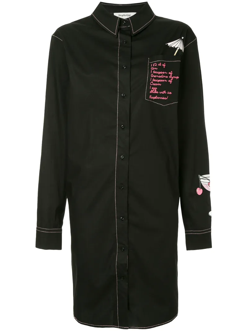 Pink Lady shirt dress Yazbukey