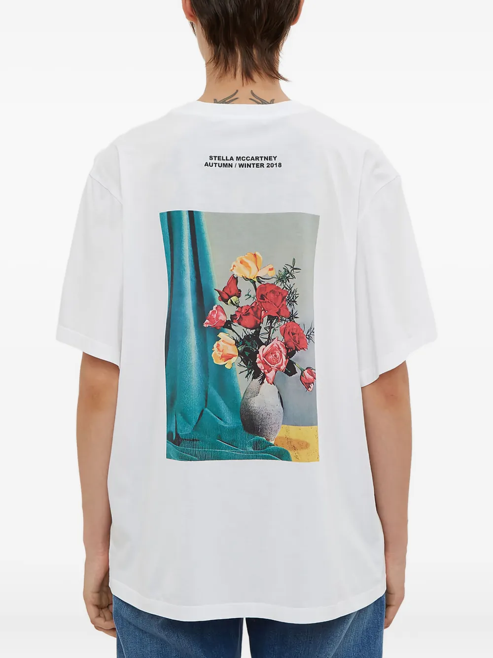 Stella McCartney T-shirt met grafische print Wit