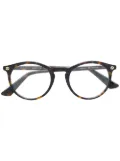Gucci Eyewear tortoiseshell pantos-frame glasses - Brown
