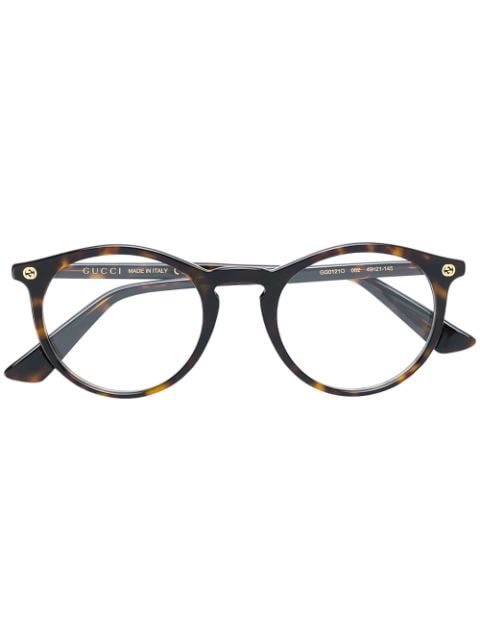 Gucci Eyewear tortoiseshell pantos-frame glasses