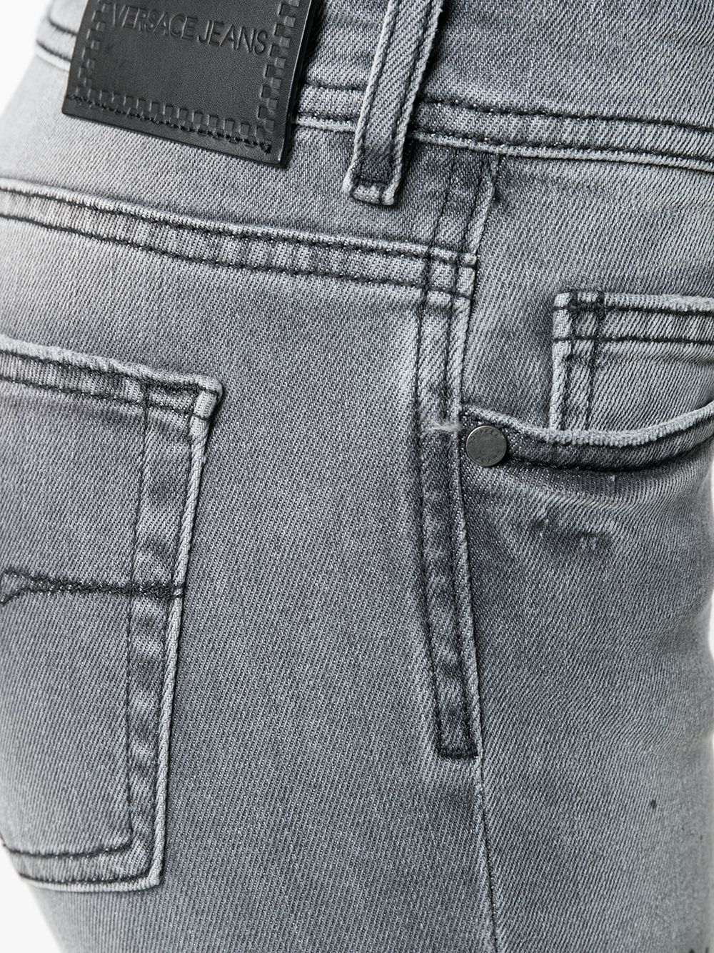 фото Versace jeans couture джинсы скинни с выцветшим эффектом