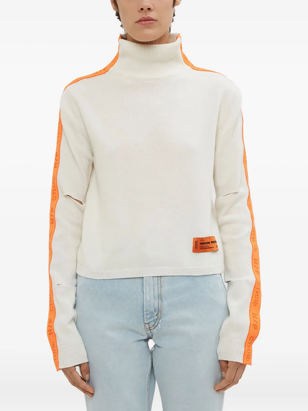Heron Preston turtleneck sweater | White | Image 1